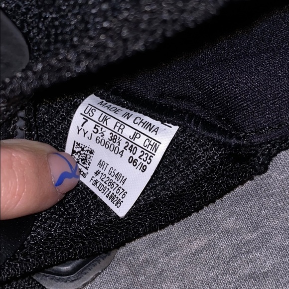 adidas Women's Black and White Sneakers - Picture 7 of 7